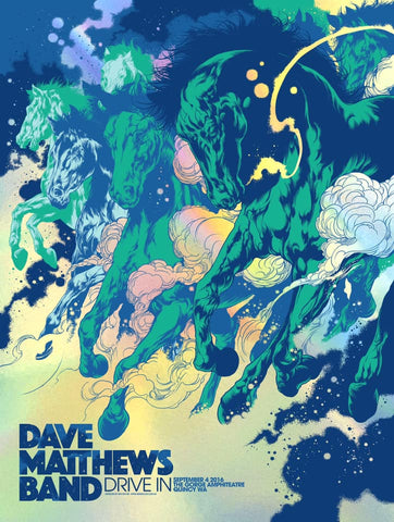 Dave Matthews Band Drive-In Poster (Foil Variant) by Ken Taylor