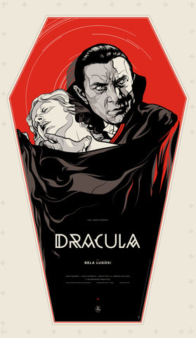 Dracula (WOOD VARIANT) Poster by Martin Ansin