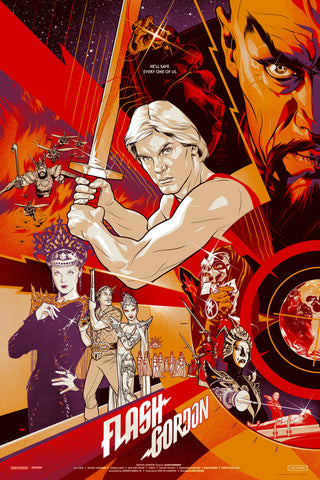 Flash Gordon (1980) Poster by Martin Ansin