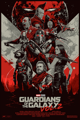 Guardians of the Galaxy Vol. 2 (Variant) Movie Poster by Ken Taylor
