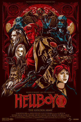 Hellboy 2 Movie Poster by Ken Taylor