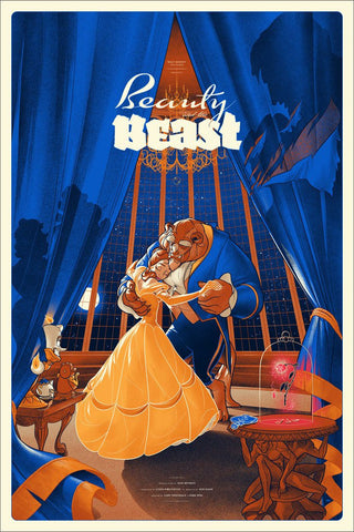 Beauty and the Beast Poster by Martin Ansin