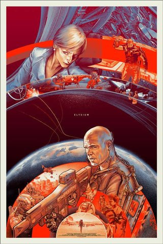 Elysium Poster by Martin Ansin