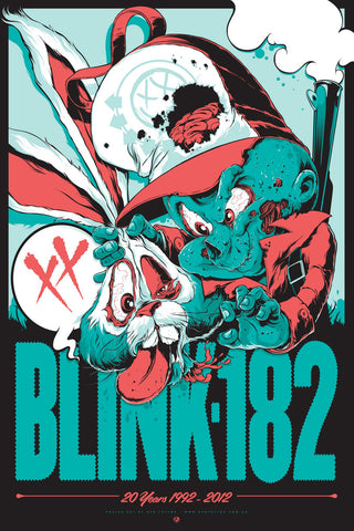 Blink-182 20th Anniversary Poster by Ken Taylor