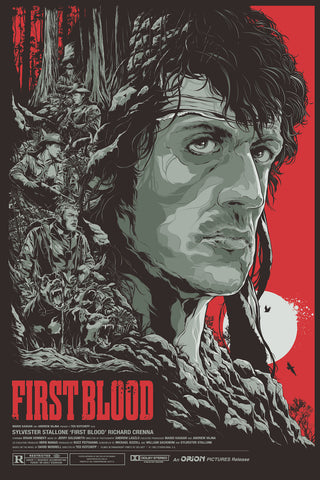 First Blood (Variant) Movie Poster by Ken Taylor