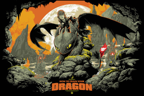 How to Train Your Dragon (Variant) Poster by Ken Taylor