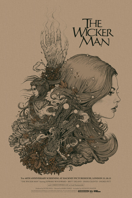 The Wicker Man Poster by Richey Beckett  (Variant)