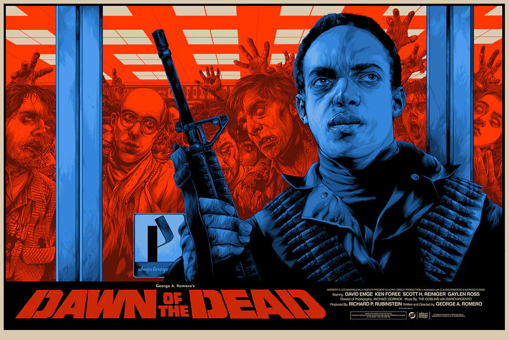 Dawn of the Dead Movie Poster by Ken Taylor