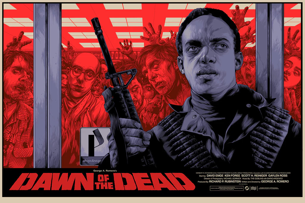 Dawn of the Dead Variant Movie Poster by Ken Taylor