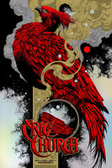Eric Church Red Rocks Poster (Foil Variant) by Ken Taylor
