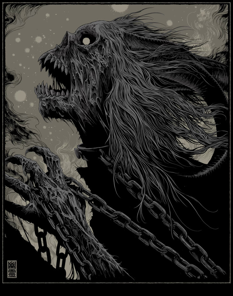 "Yurei" Metallica Art Print by Ken Taylor