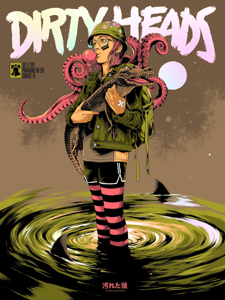 Dirty Heads PA Poster (Foil Variant) by Ken Taylor