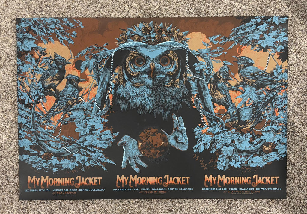 My Morning Jacket Denver 1/1 Test Print UNCUT Poster by Ken Taylor