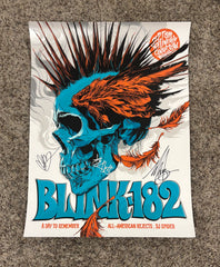 Blink-182 Minnesota BAND SIGNED Poster by Ken Taylor