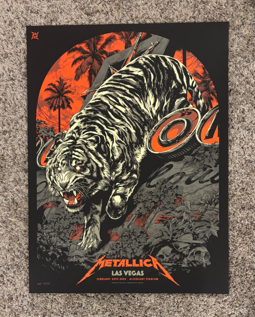 Metallica Las Vegas VARIATION Poster by Ken Taylor