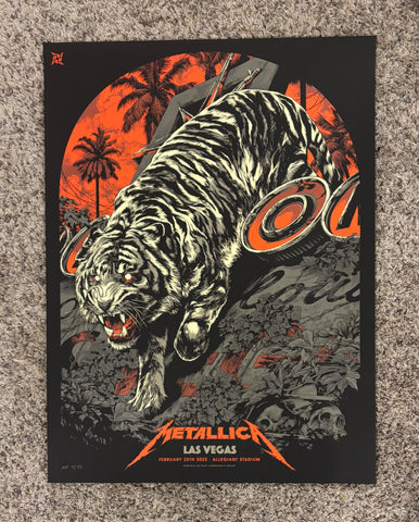 Metallica Las Vegas VARIATION Poster by Ken Taylor