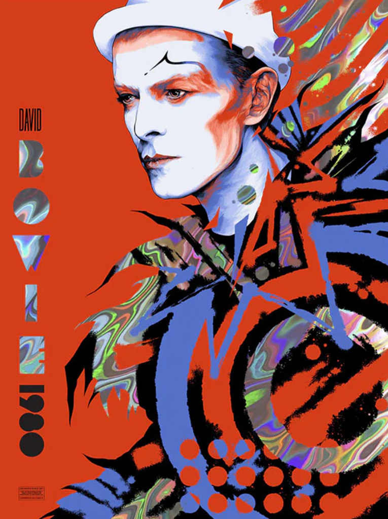 David Bowie LAVA FOIL Poster by Ken Taylor