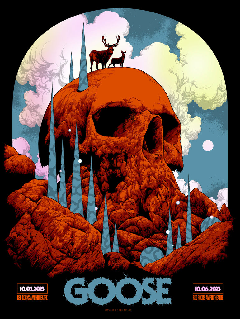 Goose (Blue Foil) Red Rocks Concert Poster by Ken Taylor ...