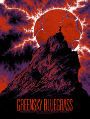 Greensky Bluegrass Red Rocks Poster by Ken Taylor