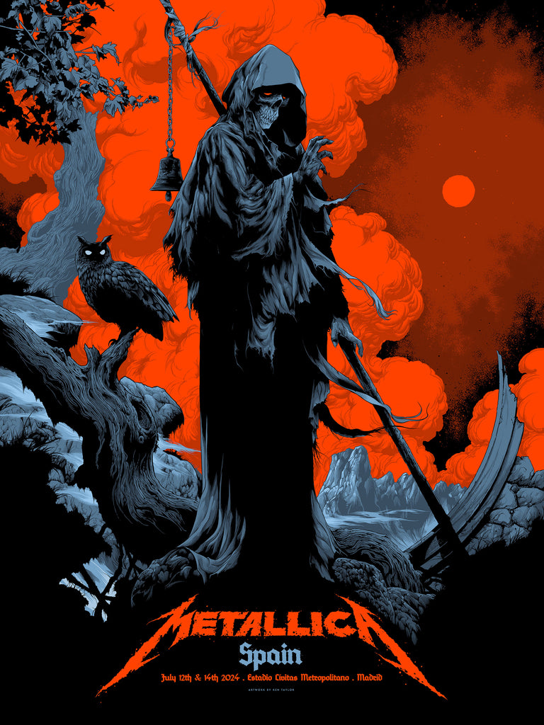 Metallica Five Poster Set by Ken Taylor