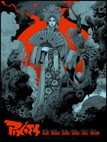 Pixies China Concert Poster by Ken Taylor