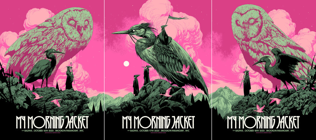 My Morning Jacket NYC Concert Poster Set by Ken Taylor