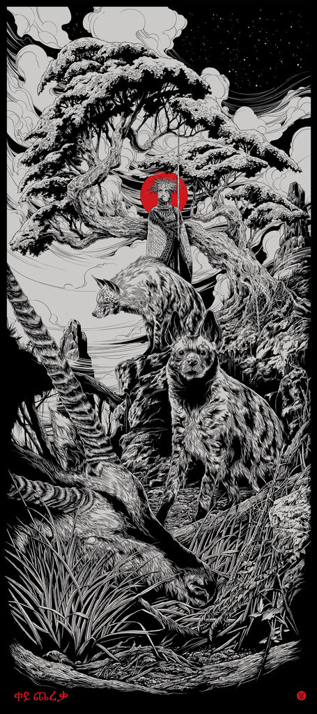 "Red Moon" Art Print by Ken Taylor