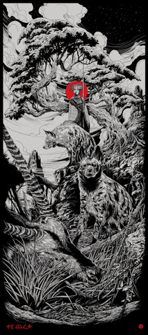 "Red Moon" Art Print by Ken Taylor