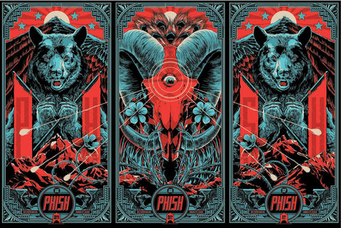 Phish Commerce City Poster Set by Ken Taylor