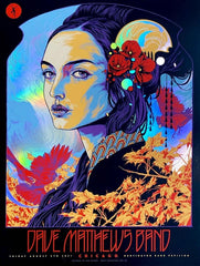 Dave Matthews Band Chicago Poster (Foil Variant) by Ken Taylor