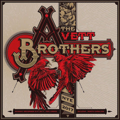 The Avett Brothers NYE Poster by Ken Taylor