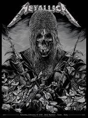 Metallica (Turin) Concert Posters by Ken Taylor