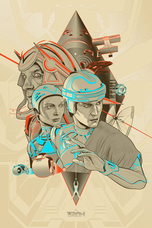 Tron Poster by Martin Ansin