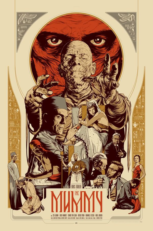 The Mummy (WOOD VARIANT) Poster by Martin Ansin