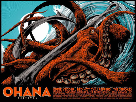 Ohana Festival Poster by Ken Taylor