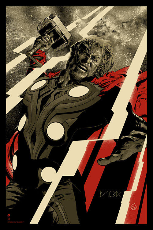 Thor Poster by Martin Ansin