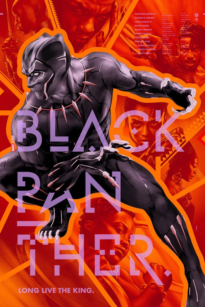 Black Panther Poster by Martin Ansin