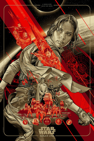Rogue One (Variant) Poster by Martin Ansin