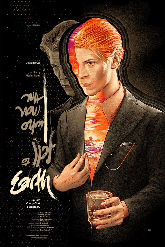 The Man Who Fell To Earth Poster by Martin Ansin