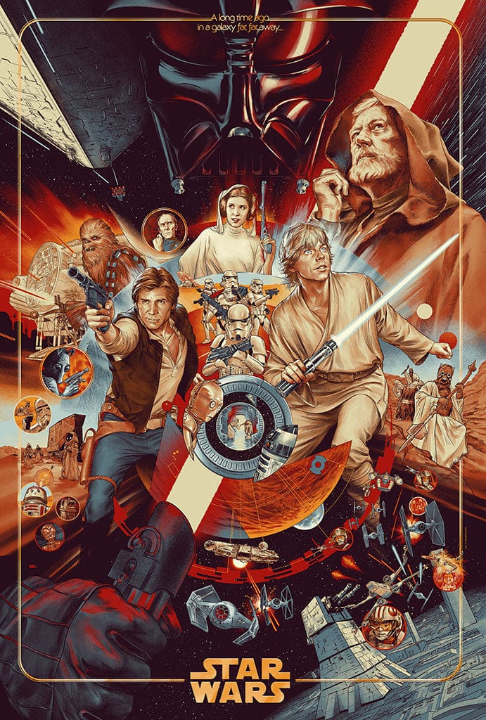 Star Wars Poster by Martin Ansin