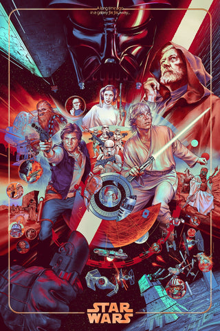 Star Wars (Foil Variant) Poster by Martin Ansin