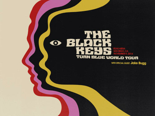 The Black Keys Concert Poster by Jay Shaw