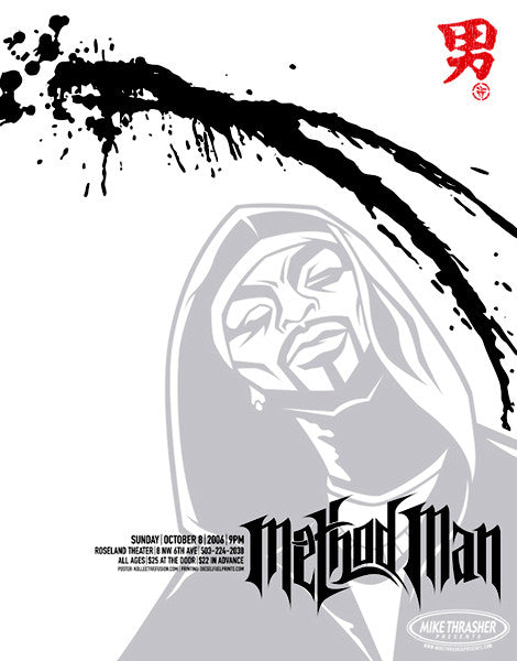 Method Man Rapper Poster Method Man Concert Poster by Bobby Dixon – Postersandtoys.com