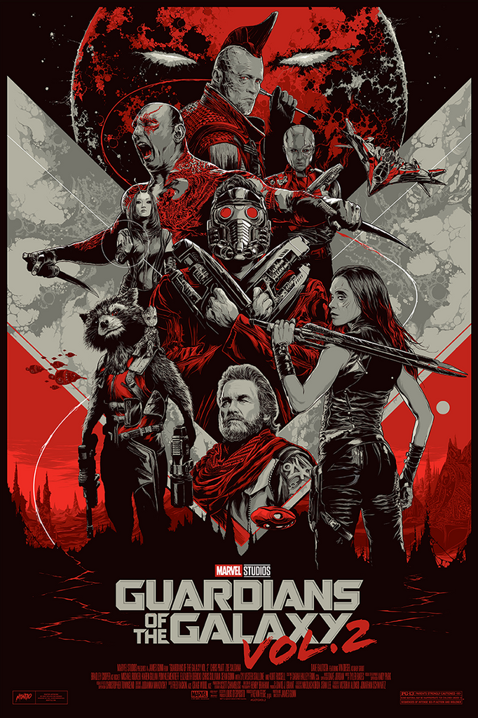 Guardians of the Galaxy Vol. 2 (Variant) Movie Poster by Ken Taylor