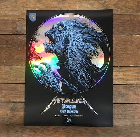 Metallica Prague Poster by Ken Taylor (Foil Variant)