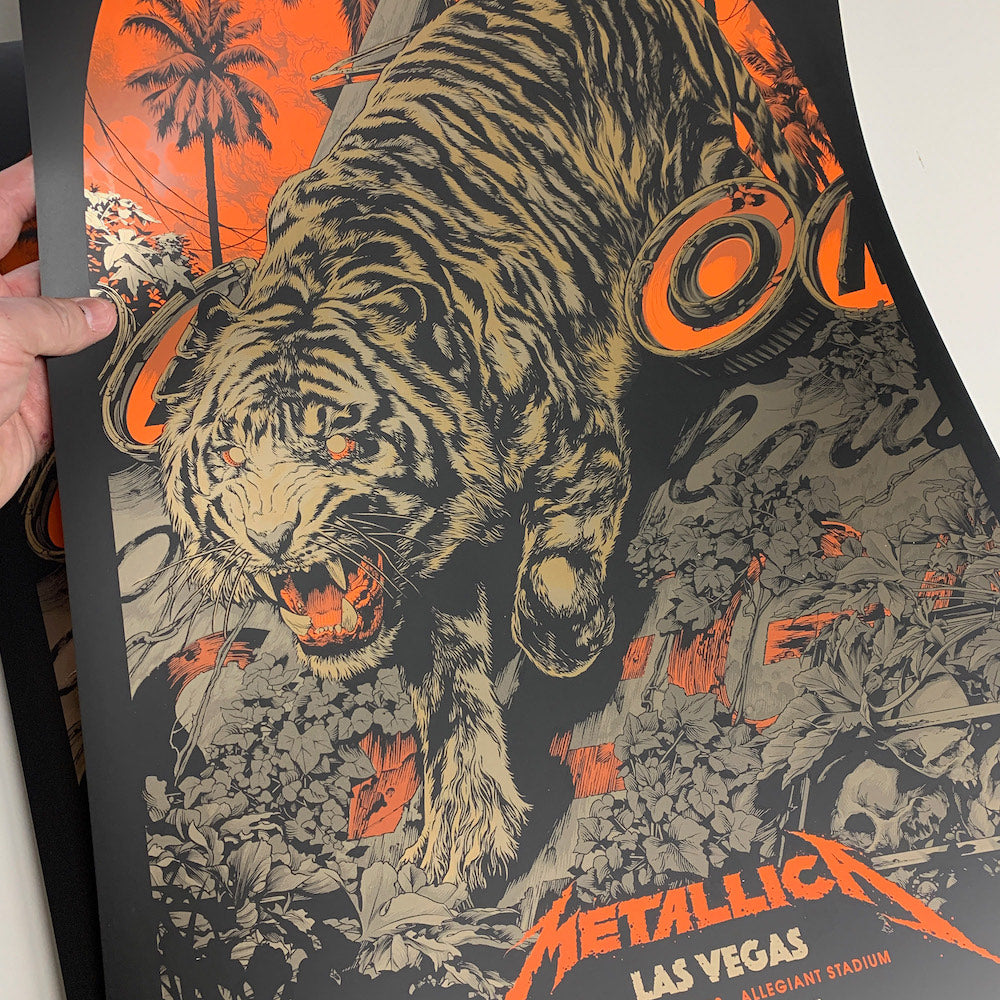 Metallica Las Vegas Poster (Foil Variant) by Ken Taylor