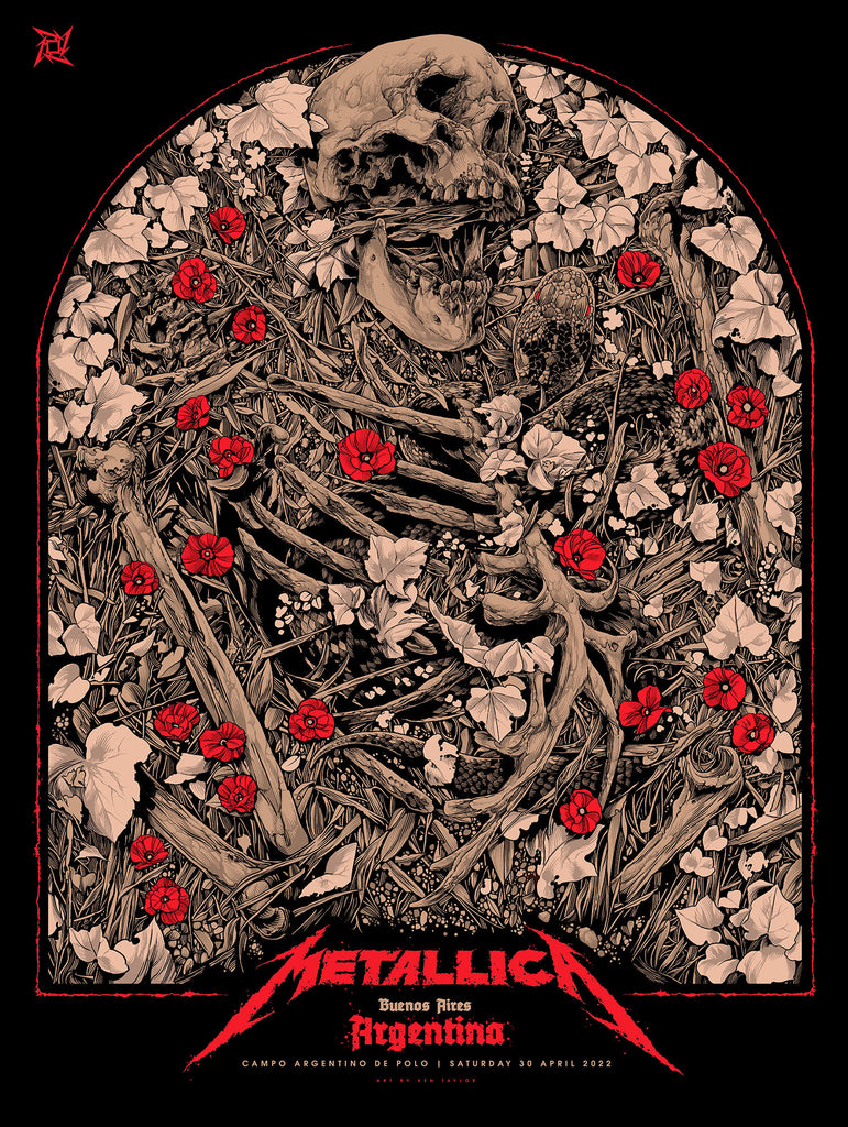 Metallica Argentina Poster by Ken Taylor