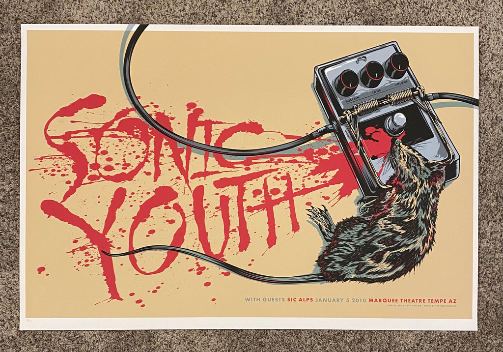 Sonic Youth (Variant) Concert Poster by Ken Taylor