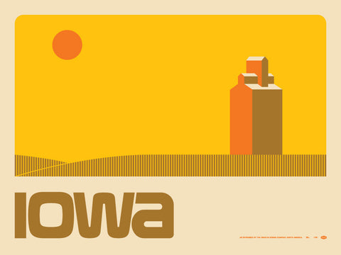 Iowa Poster by Aaron Draplin