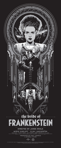 The Bride of Frankenstein Poster by Ken Taylor